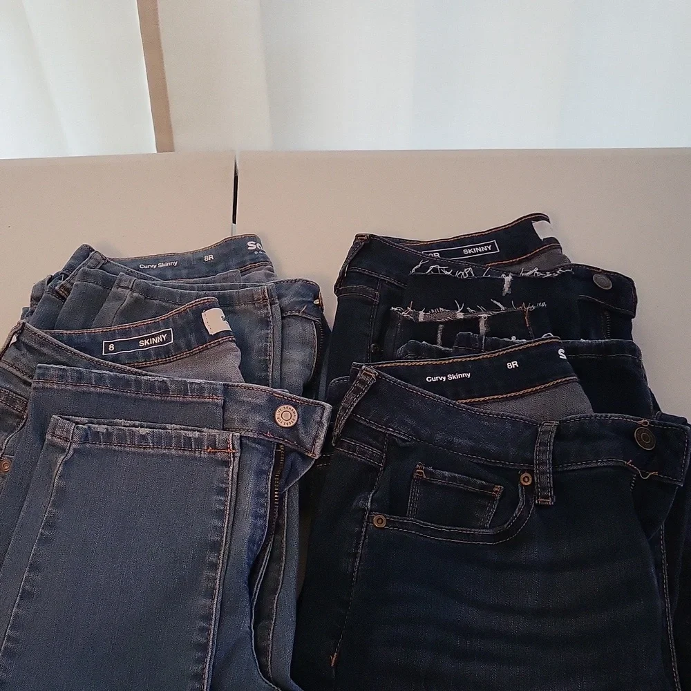 4 Pair Sonoma Size 8 Women's Jeans - Picture 1 of 6